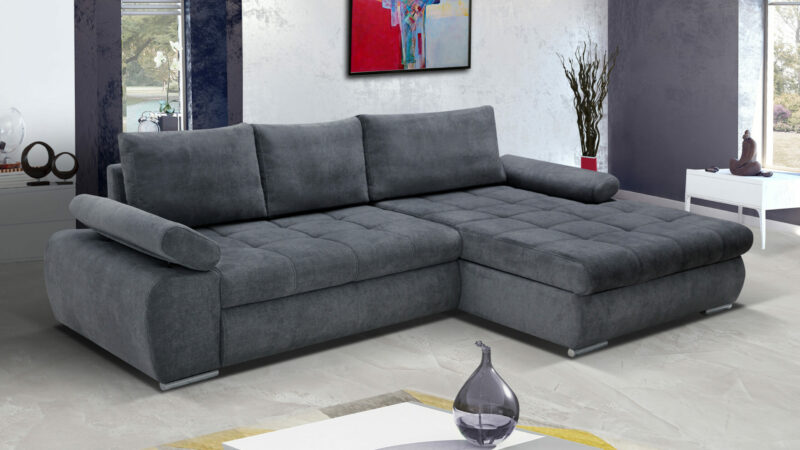 Fabrizio sarokkanapé szürke