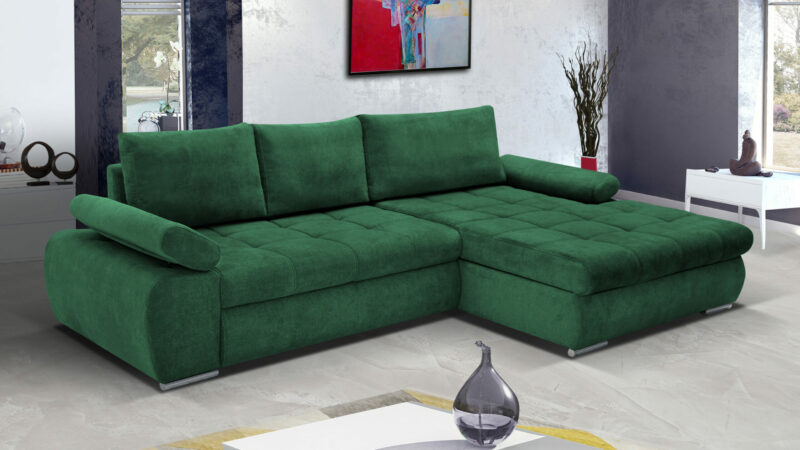 Fabrizio sarokkanapé szürke