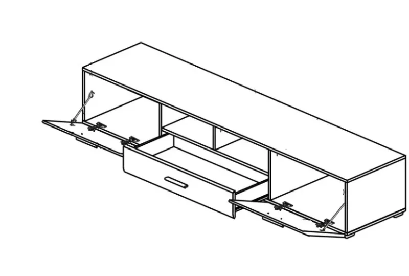 Arctic nappali vitrinkombináció fehér