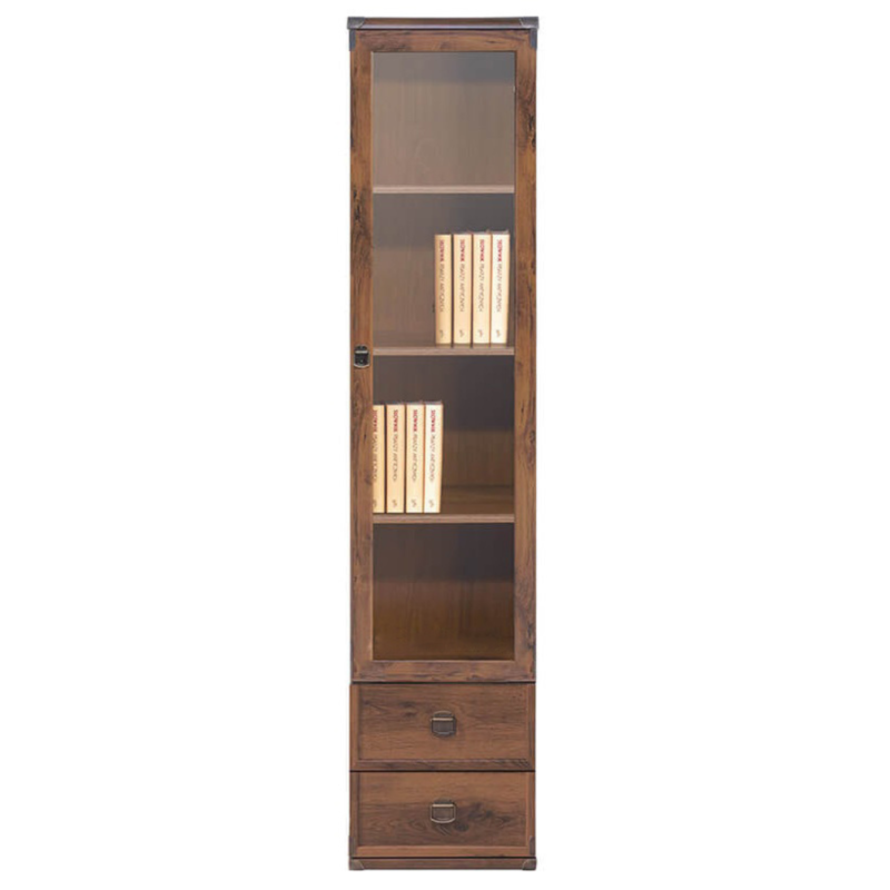 Indiana JWIT1D2S 50 vitrines szekrény (sutter tölgy)