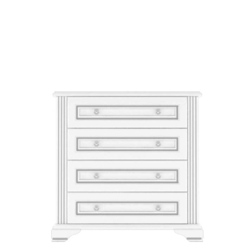 White komód 4S 90