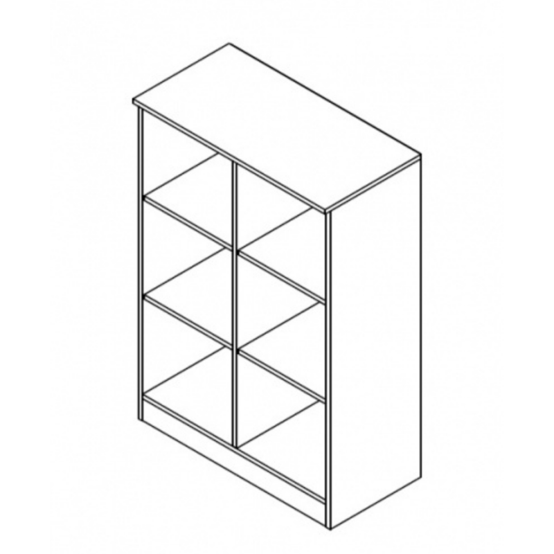 Office New KOM80 polcos szekrény