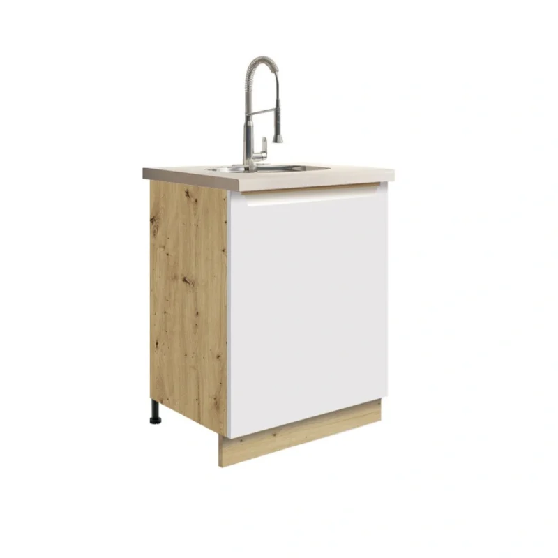 GLA-11D alsó 1 ajtós mosogatós 60-as elem - fehér