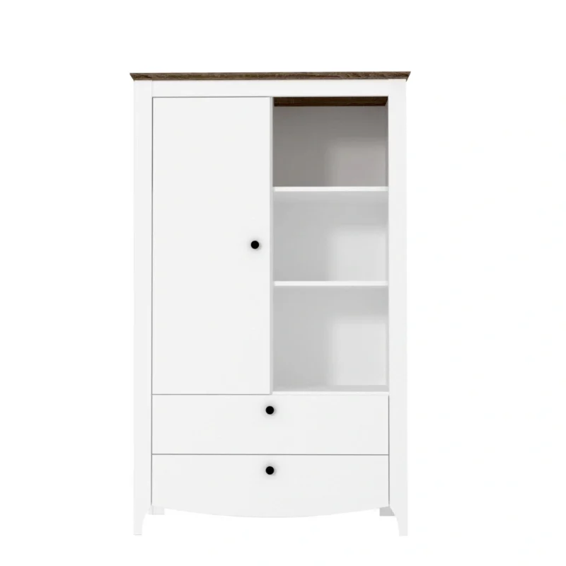 Karina KOM1D2S komód fehér sonoma trüffel