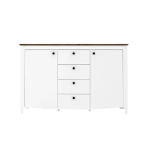 Karina_KOM2D4S_komód_fehér_sonoma trüffel