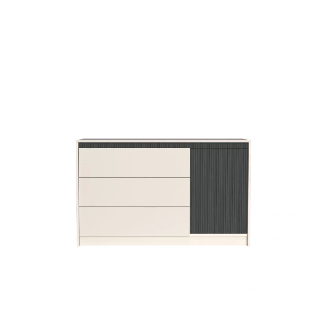Monaco_KOM1D3S_komód_kasmir_grafit
