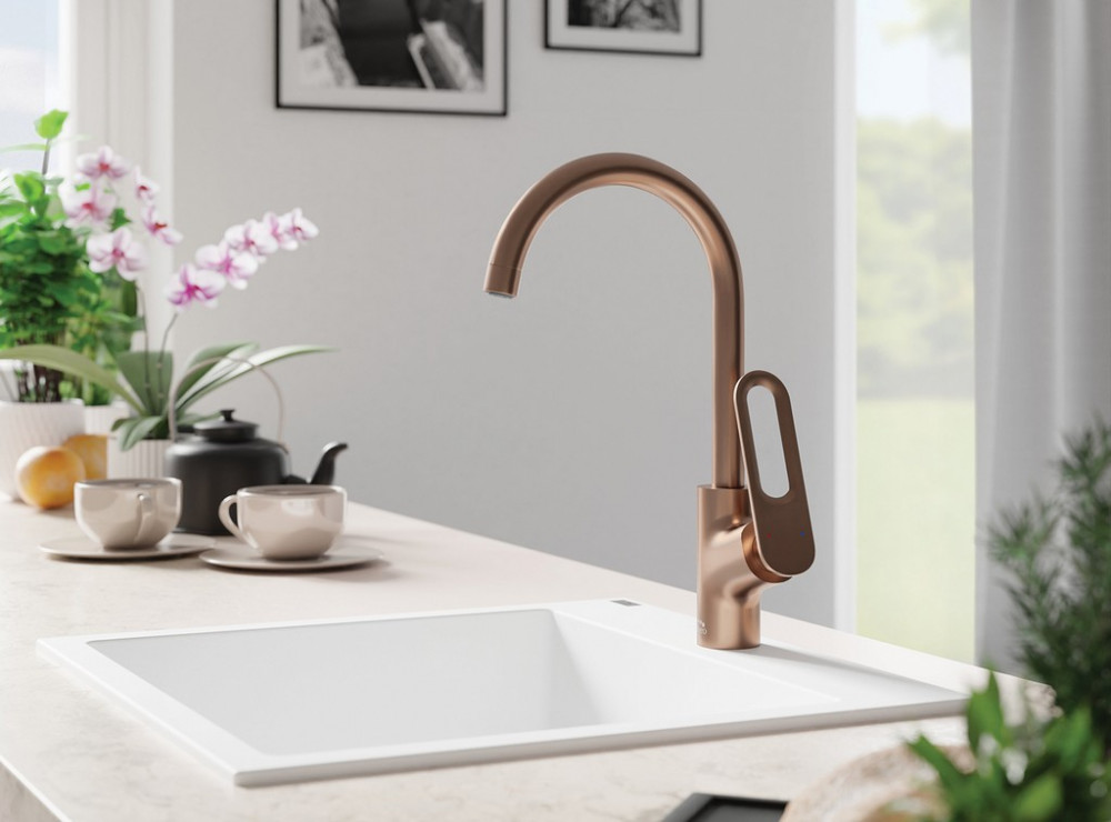 Laveo TIERRA álló csaptelep, vörösréz