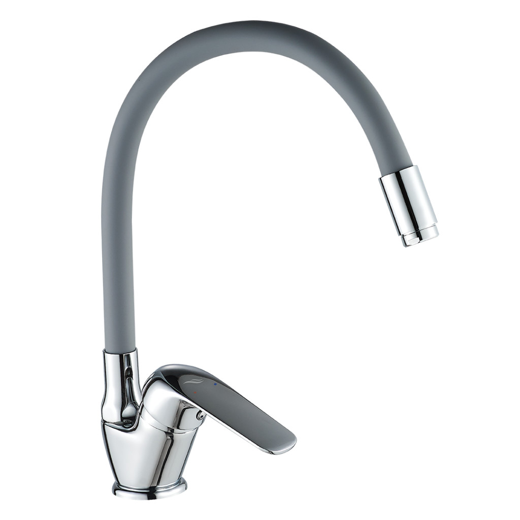 LAVEO ELZA F álló csaptelep rugalmas tömlővel, szürke/króm