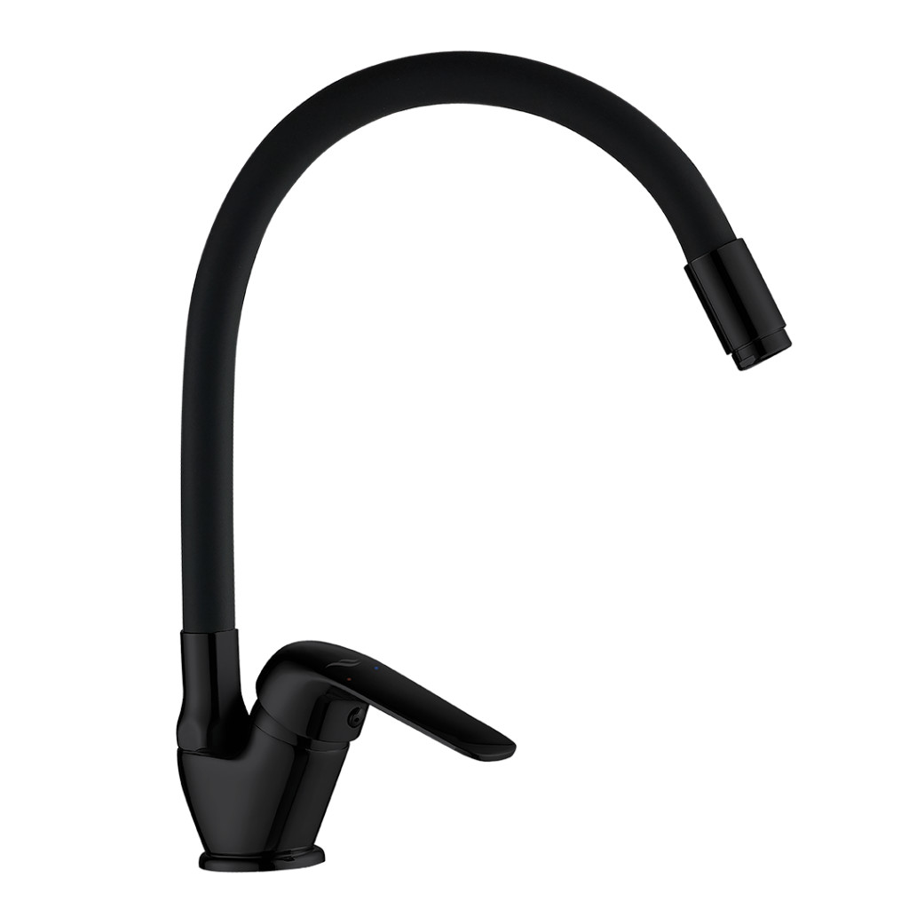 LAVEO ELZA F álló csaptelep rugalmas tömlővel, matt fekete