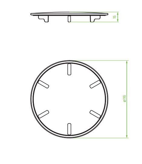 LAVEO lefolyó takaró, króm - Image 3