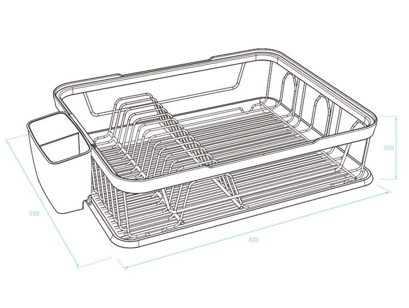 LAVEO Csepegtető szett, fekete / rose gold acél