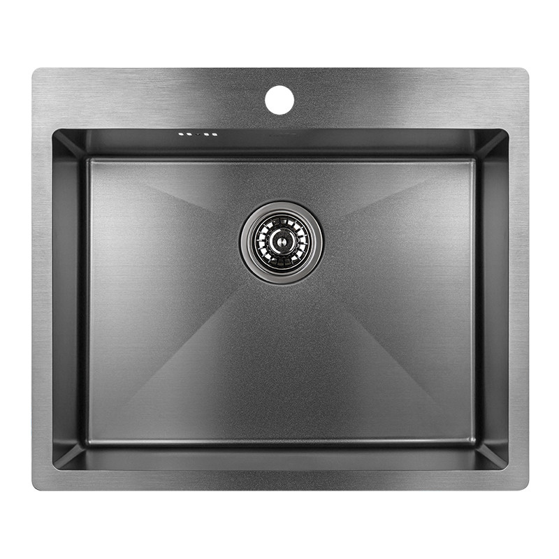 Laveo MARMARA inox szürke mosogató