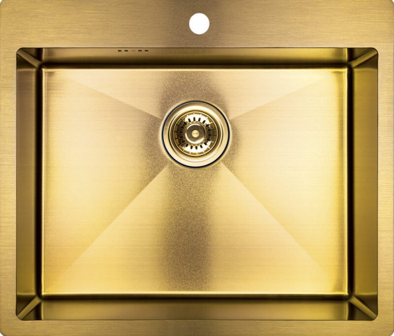 Laveo MARMARA inox arany színű mosogató