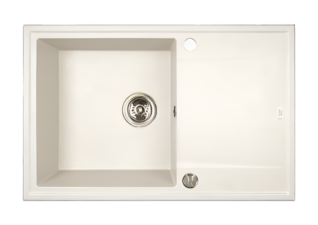 Laveo MEGALO csepptálcás jázmin mosogató dugókiemelős helytakarékos szifonnal