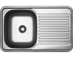 LAVEO FARO egymedence csepptálcás inox mosogató szifonnal K.