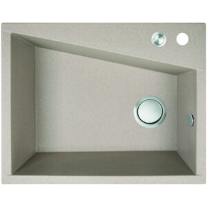 Laveo GRENADA csaplyukas bézs mosogató automata dugókiemelős, helytakarékos szifonnal