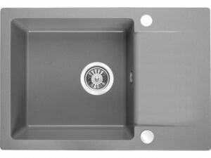 Laveo CELEBES csepptálcás mosogató, szürke (SBL_513T)