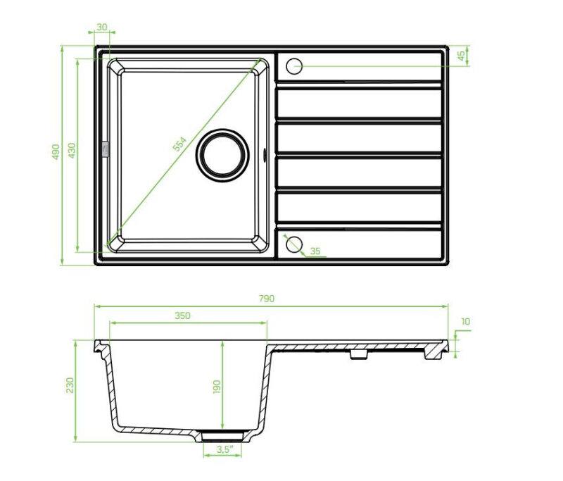 Laveo MARGARITA bézs szett álló csappal, automata dugókiemelős, helytakarékos szifonnal