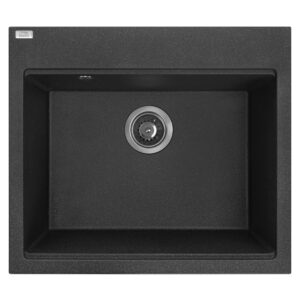 LAVEO TAU 7 nagymedencés mosogató, szemcsés fekete