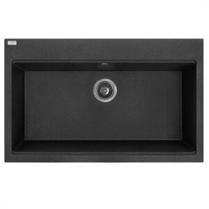 LAVEO TAU 8 nagymedencés mosogató, szemcsés fekete