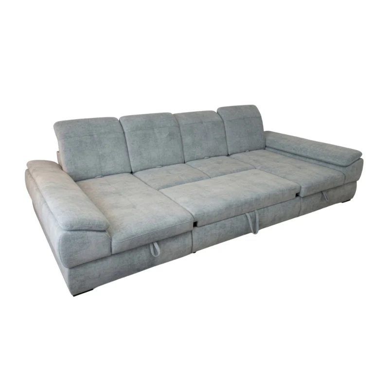 Denver-2-U-alaku-kanape - szurke-nyitott