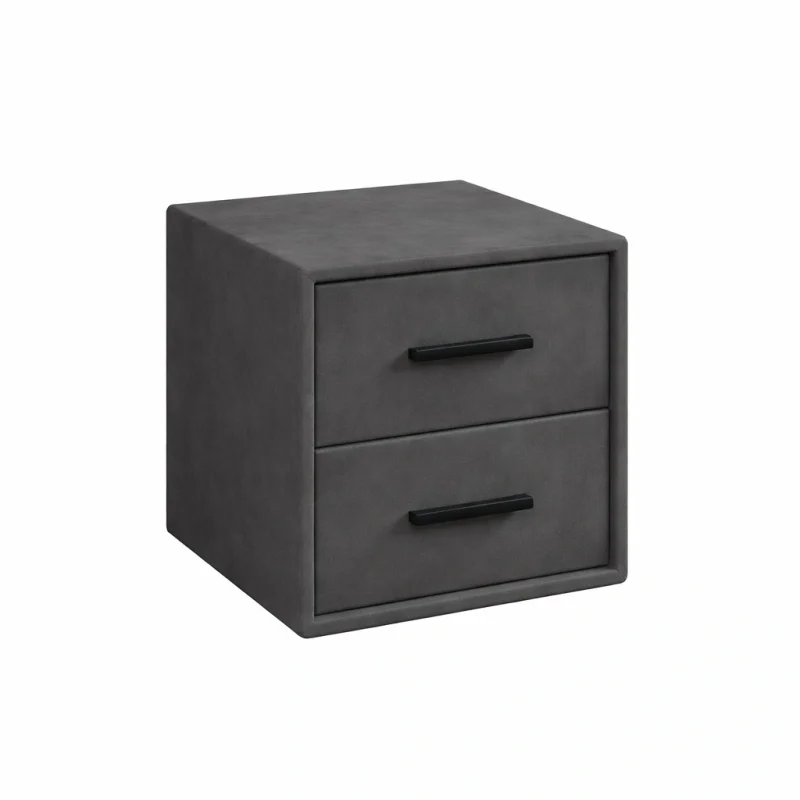 Modebedd_éjjeliszekrény_szürke